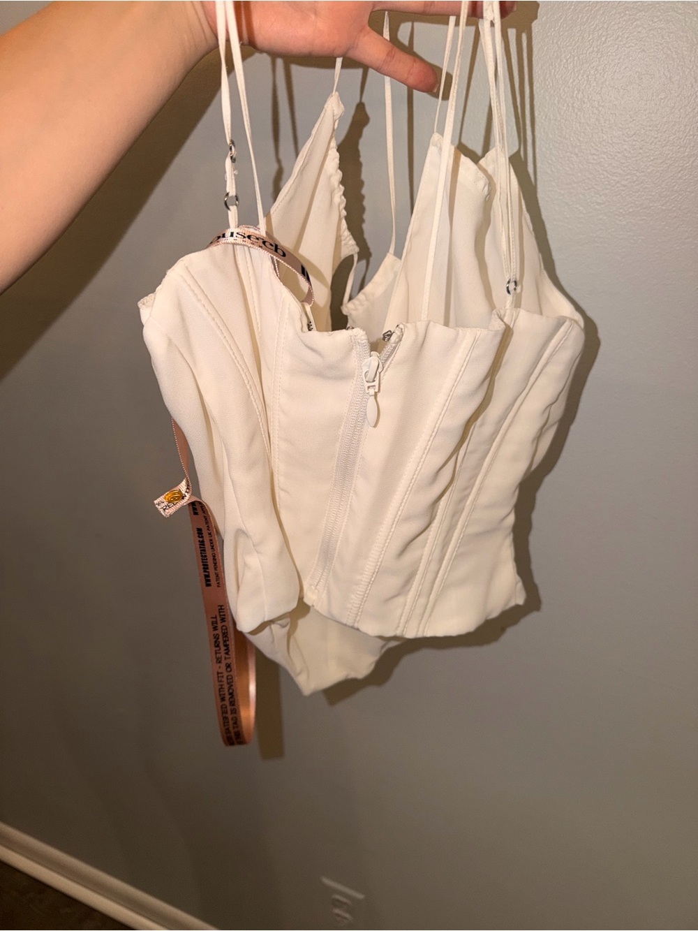 House of CB White Cutout Corset Top - Picture 5 of 6